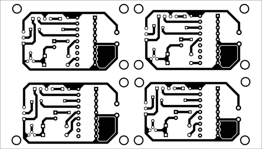 PCB layout of transmitter circuits