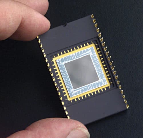 Packaged CCD chip