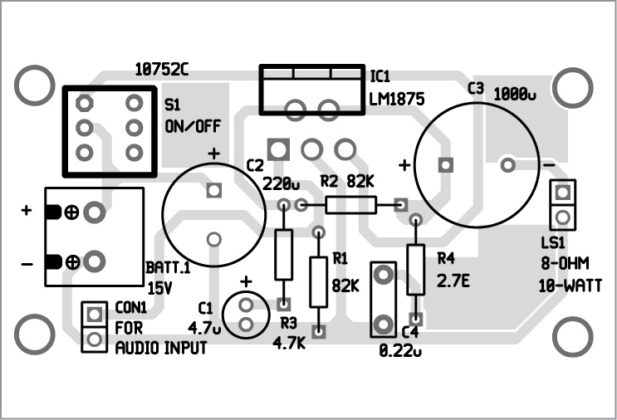 10-Watt Audio Amplifier using LM1875 | Full Electronics Project