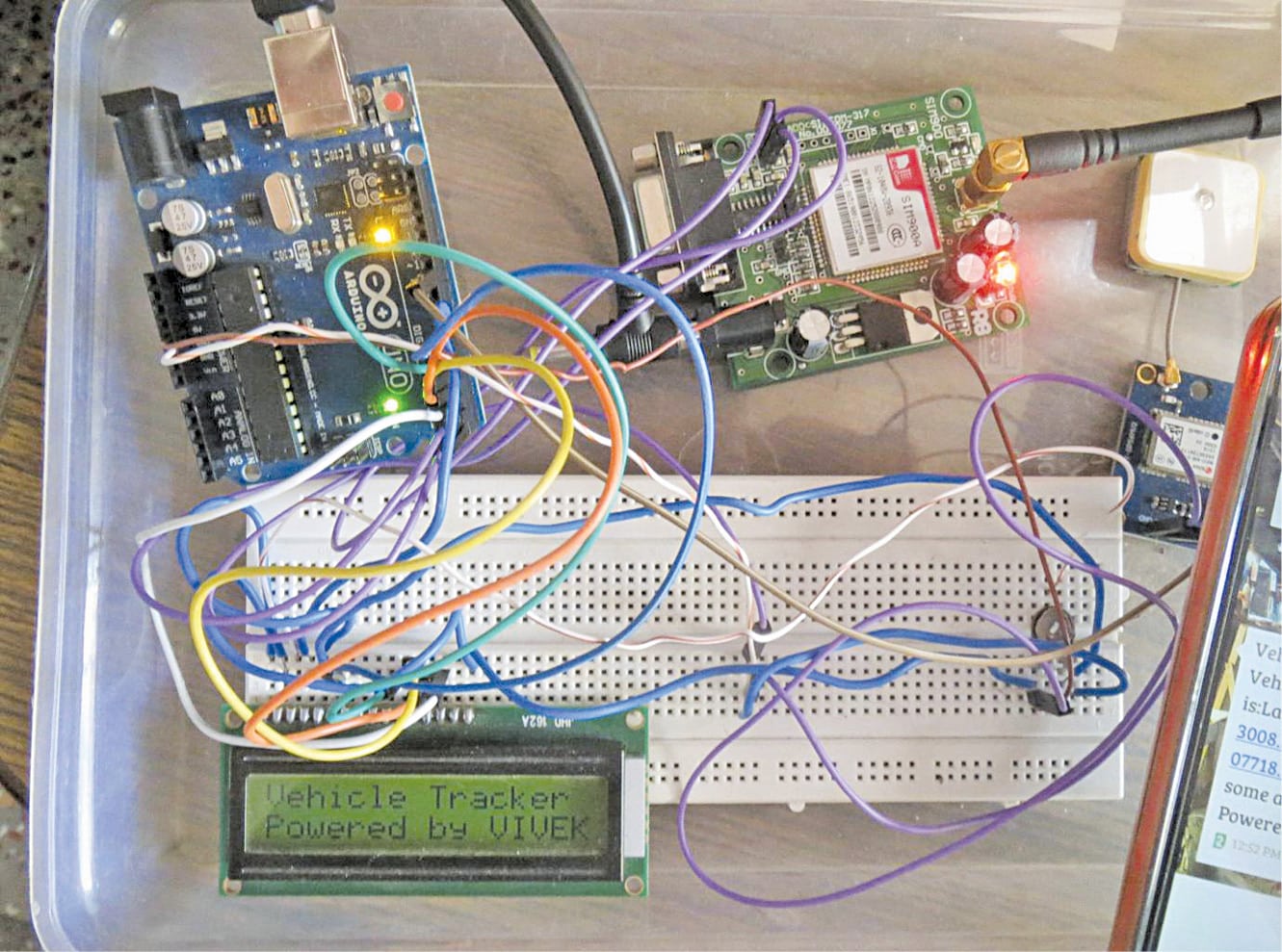 Vehicle Tracking System Based on GPS and GSM | Full Electronics Project