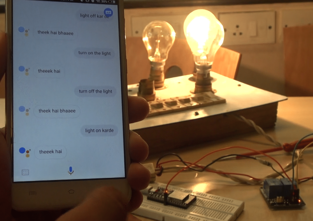 Author's Prototype for IoT Home Automation Project