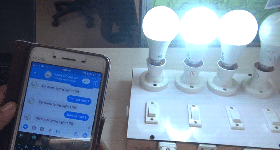 Demo for Chatbot with IoT