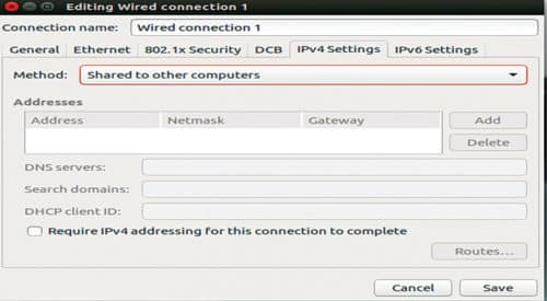 Ethernet settings in Ubuntu