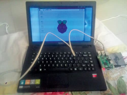 Raspberry Pi setup on laptop using Ethernet cable