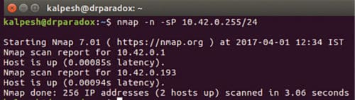 Searching for IP address of Raspberry Pi