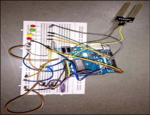 Fig.1. Circuit interface with Arduino with sensors