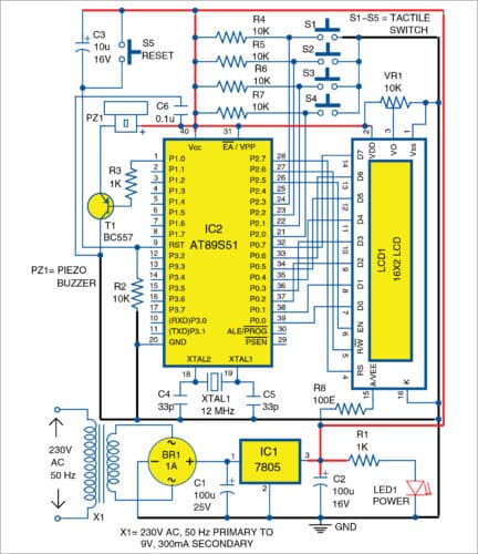 Circuit diagram of fastest finger first