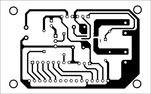 PCB layout of DC panel meter using Arduino