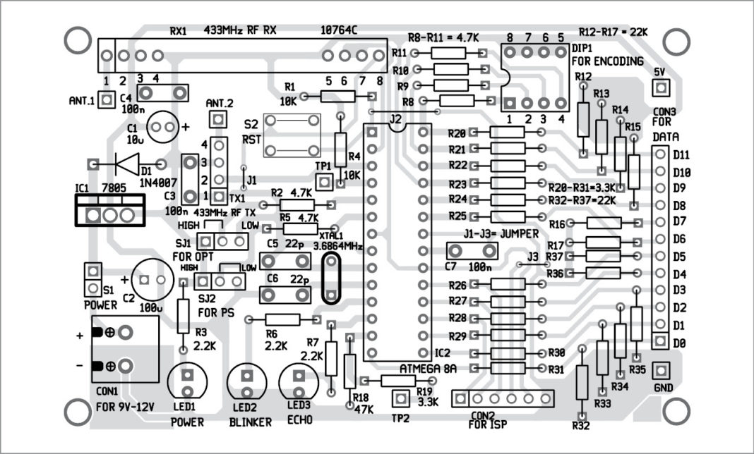 RFBased 12Bit Signal Transmitter And Receiver