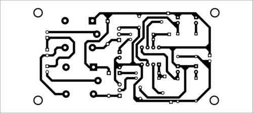 PCB layout of line follower robot