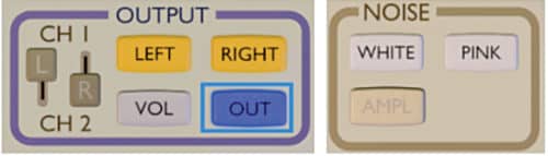 Select OUT for output signal