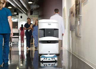 Aethon TUG cobot automates delivery and material movement in hospitals
