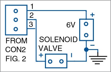 Wiring diagram of solenoid valve