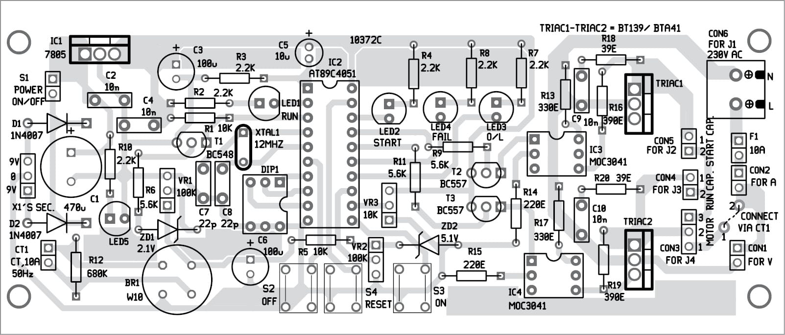 Control Panel For Submersible Monoblock Pumpset Pump Starter Circuit