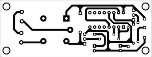 PCB layout of bistable circuit