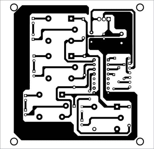 PCB layout of the device control