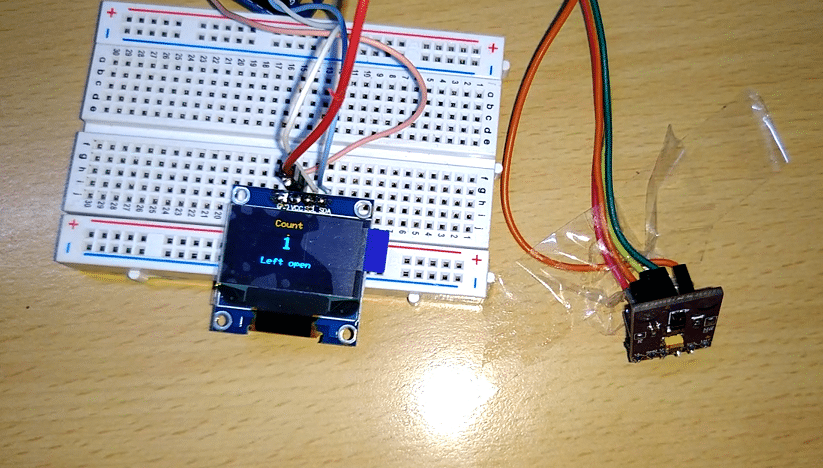 Visitor Counter Using RGB APDS-9960