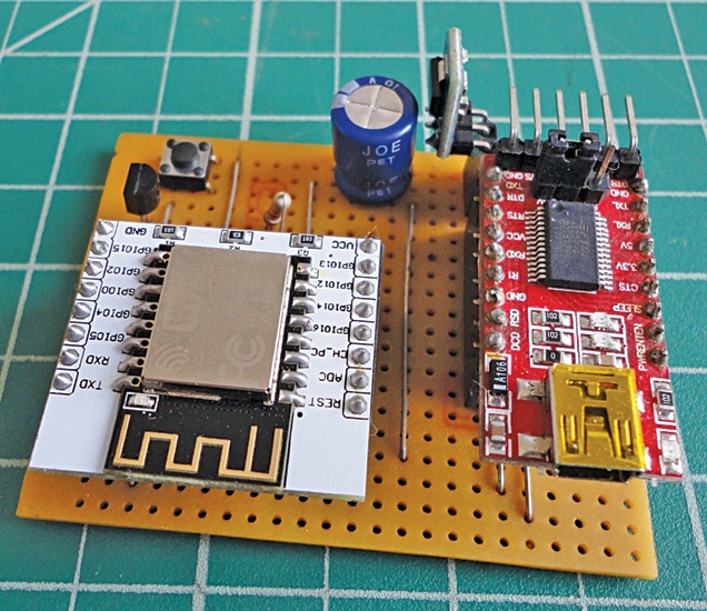 5x7cm PCB esp8266 resistor pins Esp-12e esp-12f sviluppatore Development Kit Incl 