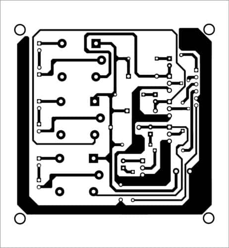 PCB layout of home automation system