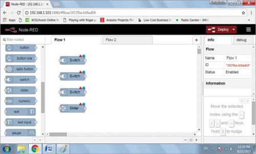 Selection of nodes