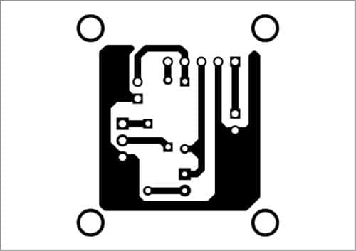 PCB layout of LED night marker