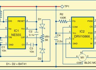 Brushless DC (BLDC) Motor Driver Circuit single-side PCB for the brushless DC motor driver