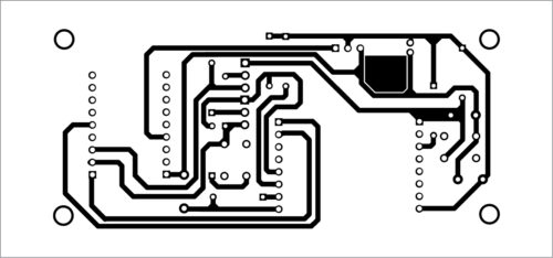 PCB layout of the automatic programmer ESP8266-12E/F Module Programmer