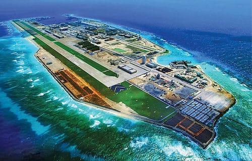 Artificial island in South China Sea