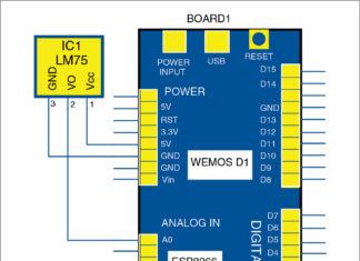 Circuit diagram for monitoring devices through Web browser