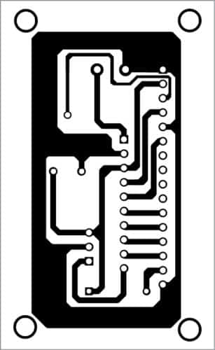 PCB layout of the noise level monitor