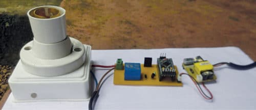 Fig. 1: Author’s prototype for Decoding IR Remote For Home Automation