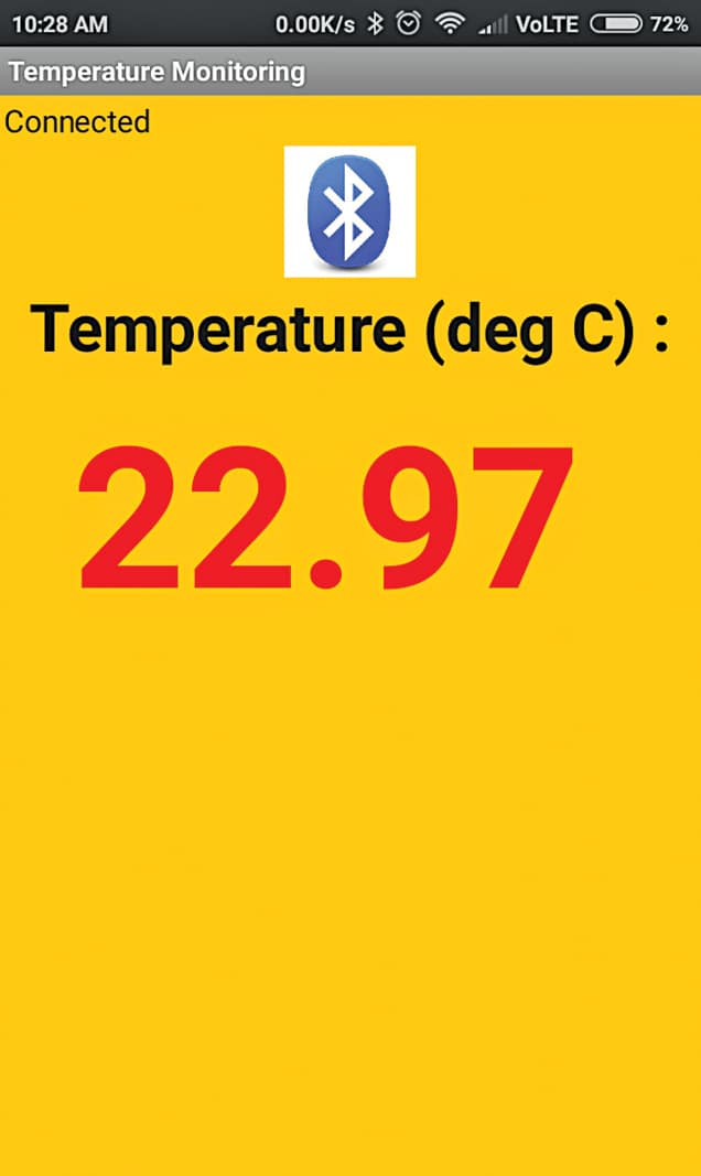 Develop an Android App for Temperature Alert System