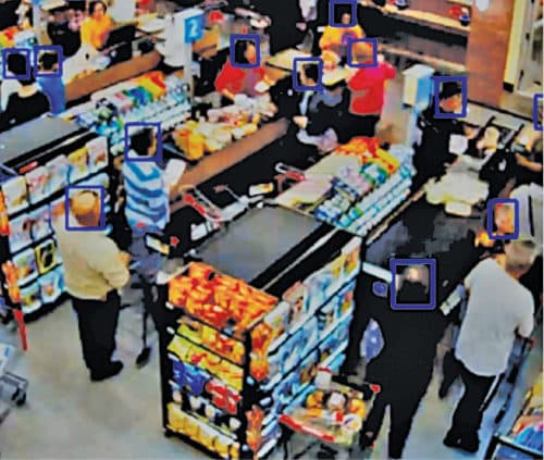 Thermal imaging at work on head count in a retail outlet (Credit: https://behavioranalyticsretail.com) 