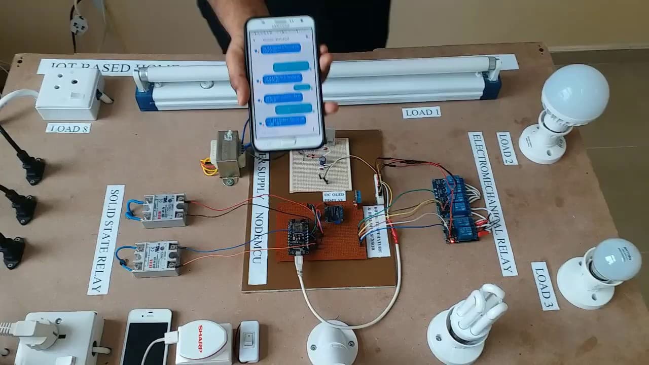 IOT Based Home Automation System Over The Cloud
