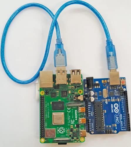 Fig. 1: Project hardware setup | Author prototype of Setting up Arduino as a slave device