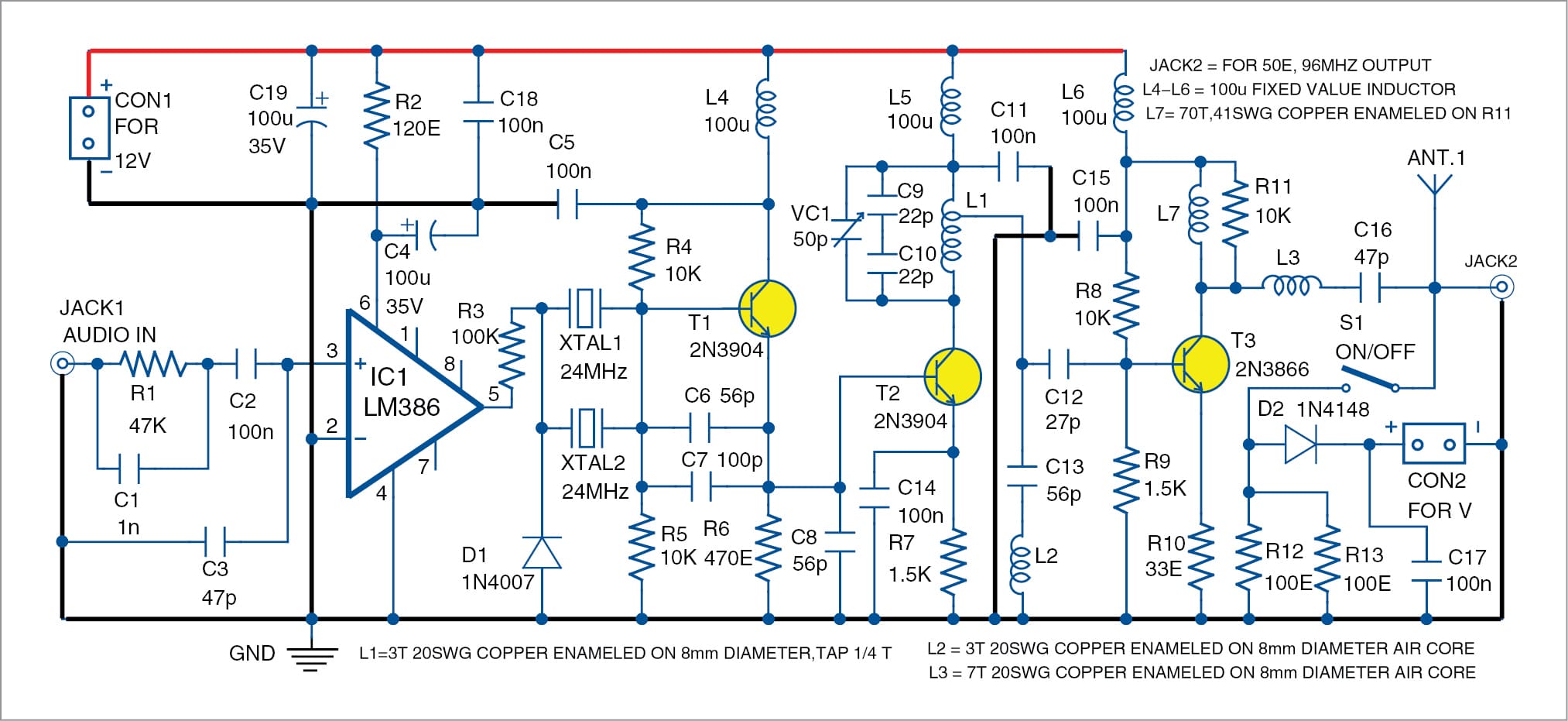 Make A Crystal-Locked FM Transmitter