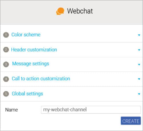 Setting up webchat