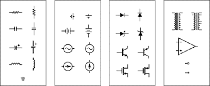 Electronics And Electrical Symbols, Common Electrical Wiring Symbols