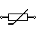 Thermistor symbol