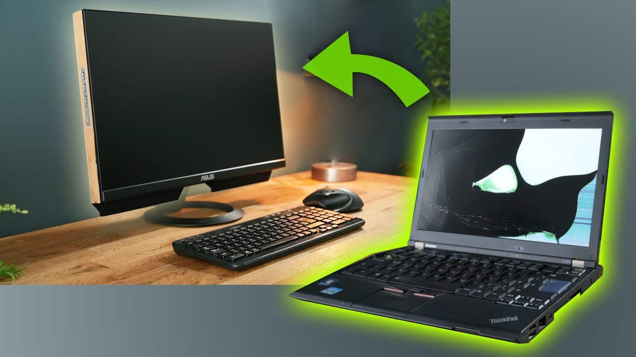 Convert An Old Laptop Into A Desktop PC