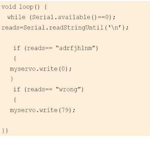 Arduino code checking device ID