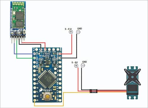 Circuit connections for wireless biometric lock