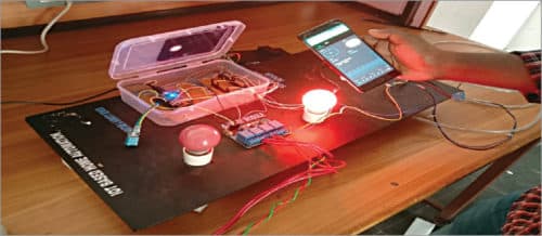 Authors’ prototype of the IoT-based smart home controller