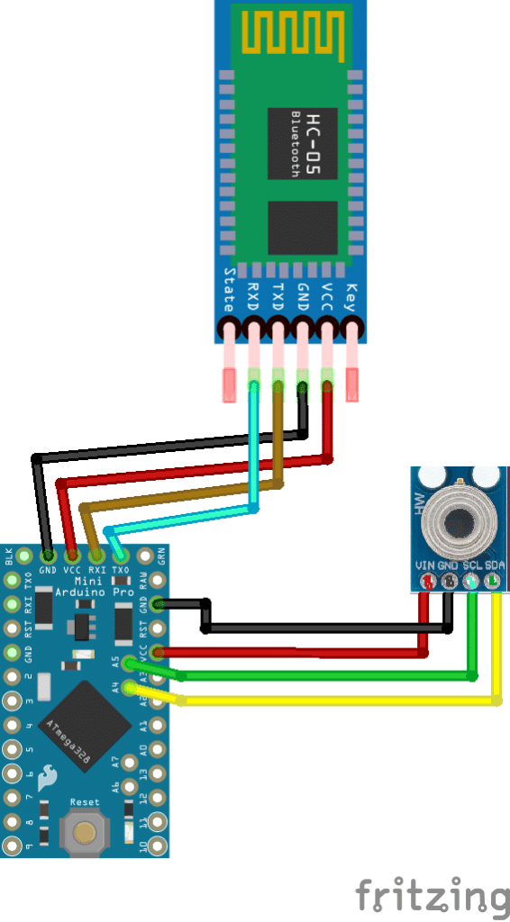 Connection circuit for IR Contactless Thermometer