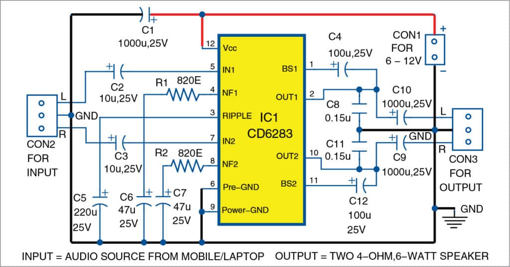 Make Your Own Simple Stereo Amplifer | Full Electronics Project