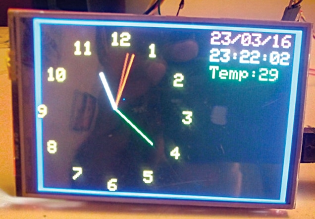 Try Making This TFT-Based GPS Analogue Clock Using Arduino
