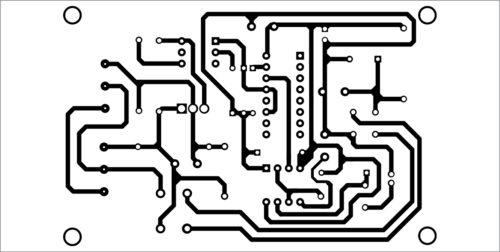 PCB layout for the power-on delay timer