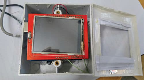 Attaching TFT display to the enclosure