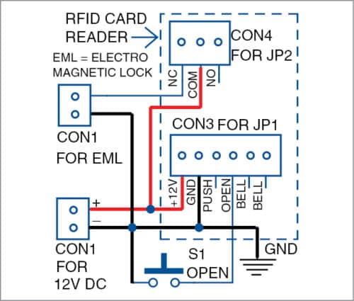 Access Control System Schematic Diagram