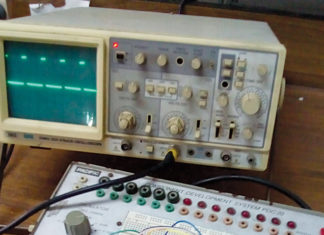 Author's Prototype for square wave generator